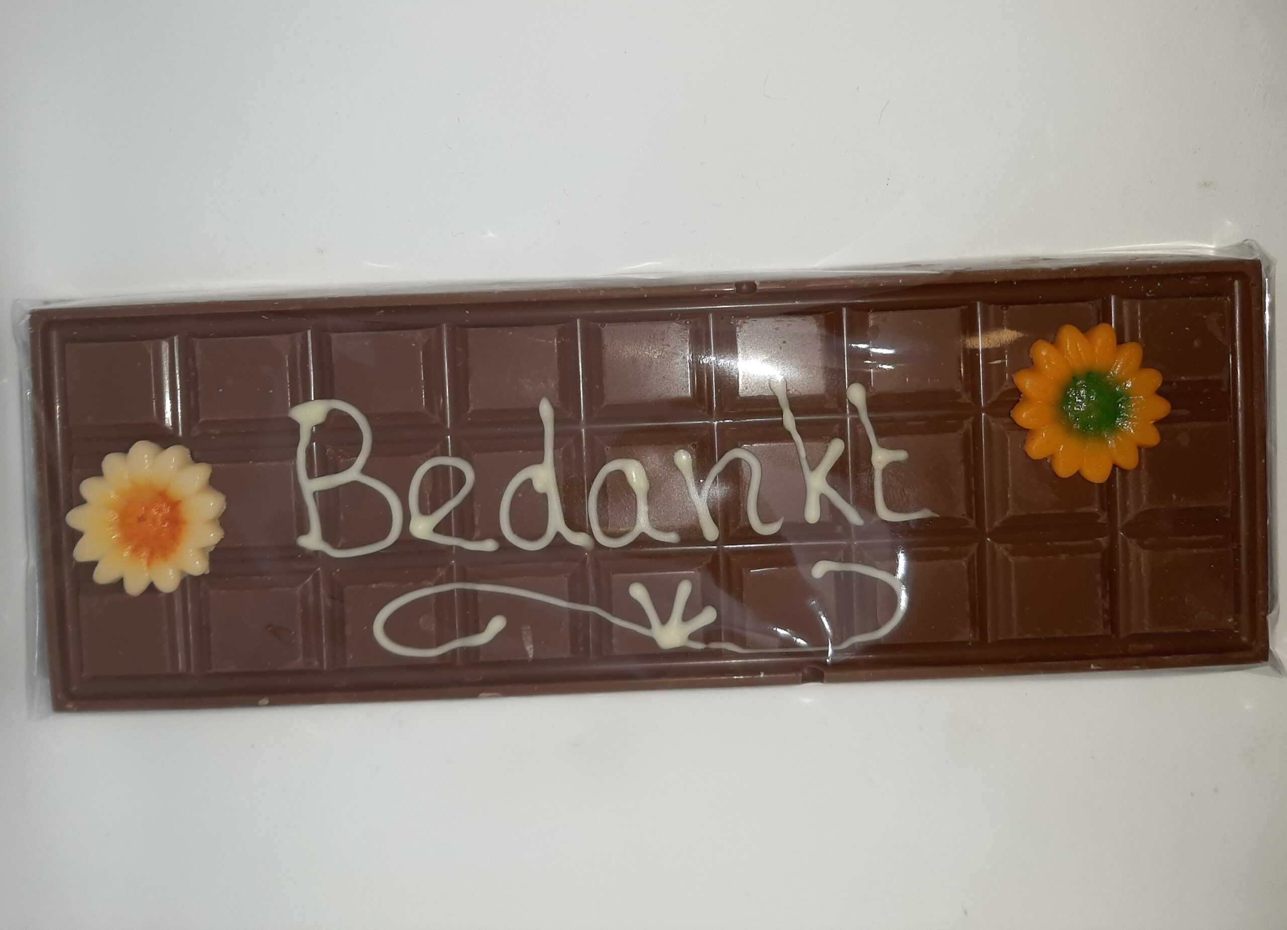 metaal Kinderpaleis Cirkel Chocolade reep melk groot "Bedankt" | Ben & Pieter's